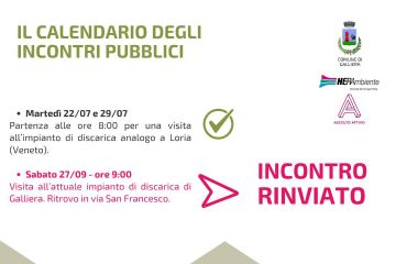 Confronto pubblico: rinvio visita del 27/09